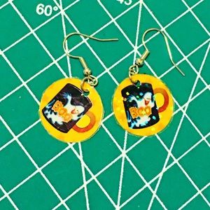 Halloween “cup of boo” 👻 Ghost Earrings